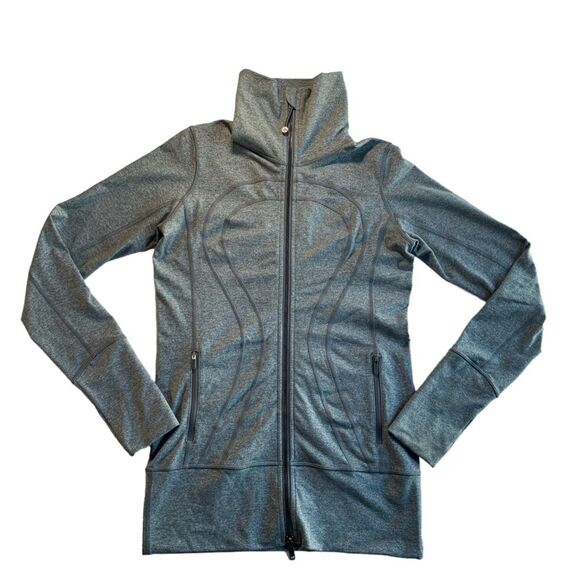 Lululemon In Stride Jacket Heathered Slate Womans 6 - Picture 1 of 11
